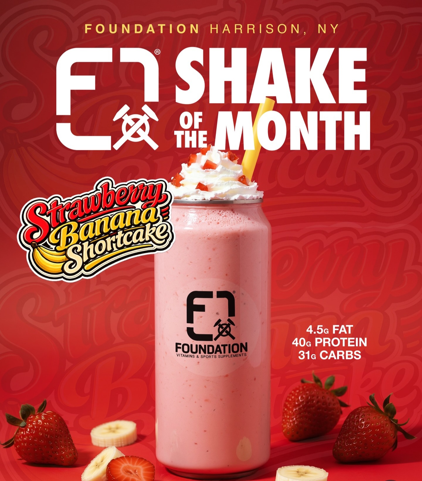 Strawberry Banana Shortcake Shake
